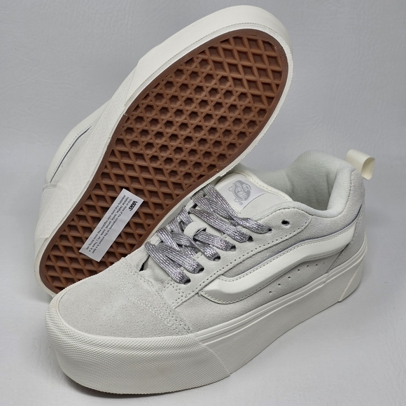 Vans Shoes - Vans Knu Stack White Chunky Platform Sneakers VN000CRS448 Womens 8 Mens 6.5 New